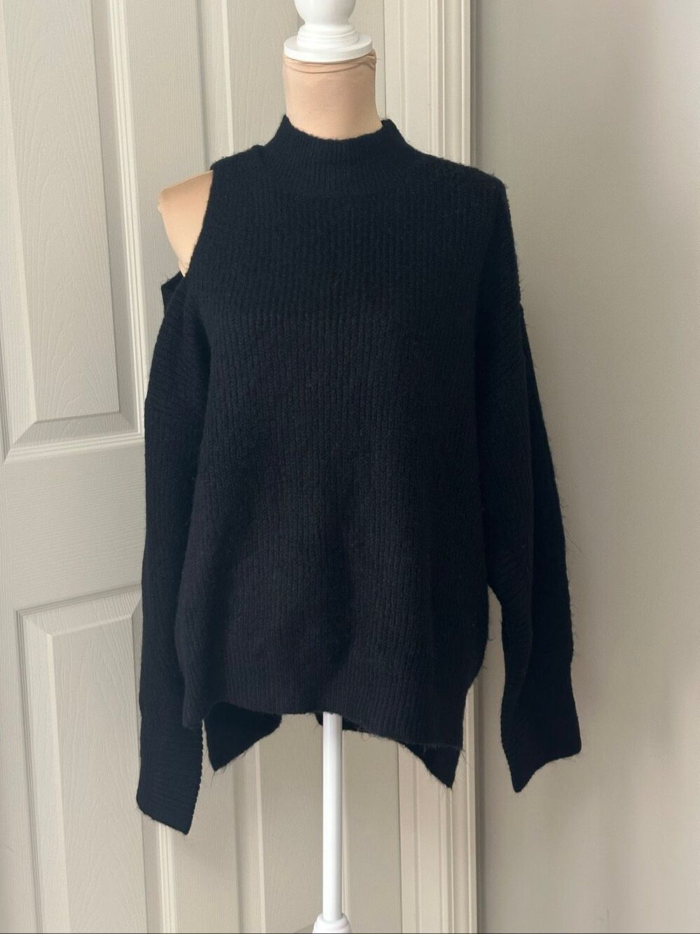 DKNY cold shoulder sweater